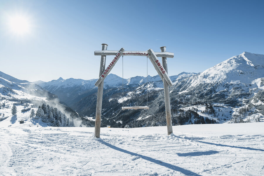 Fotopoint-Schaukel bei der Schaidbergbahn in Obertauern.