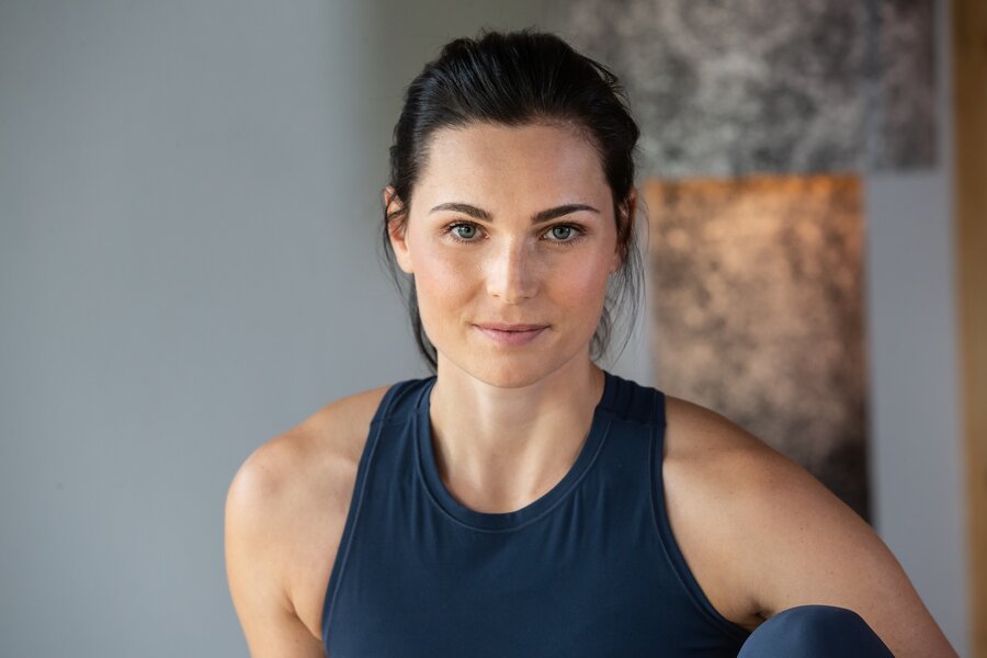 Anna Veith beim Yoga-Retreat in Obertauern 