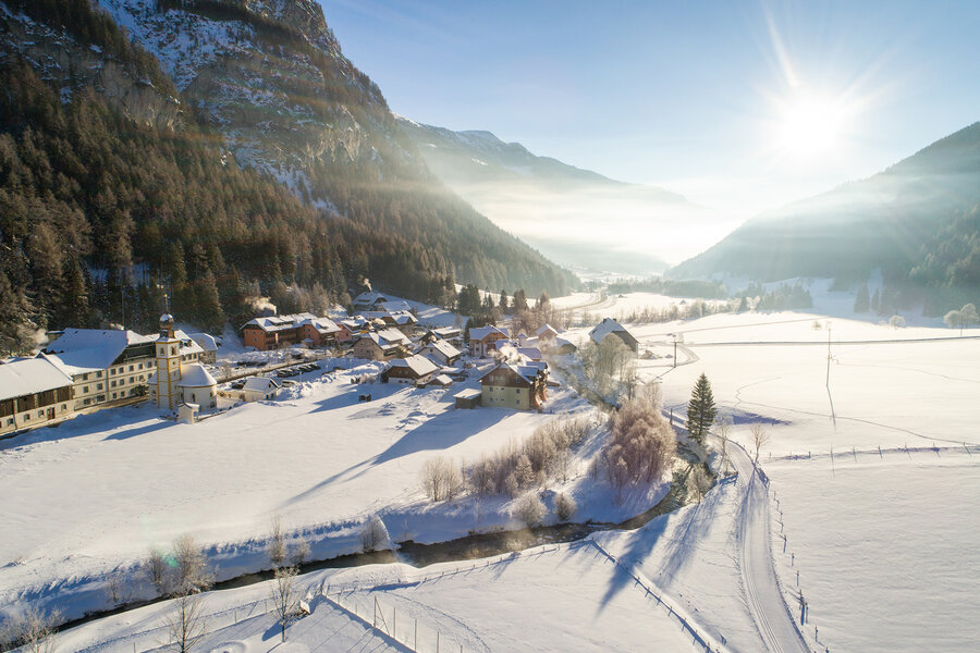 Panoramablick auf Tweng im Salzburger Lungau