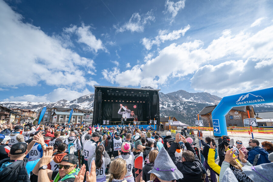 Siegerehrung beim Gamsleiten Kriterium in Obertauern