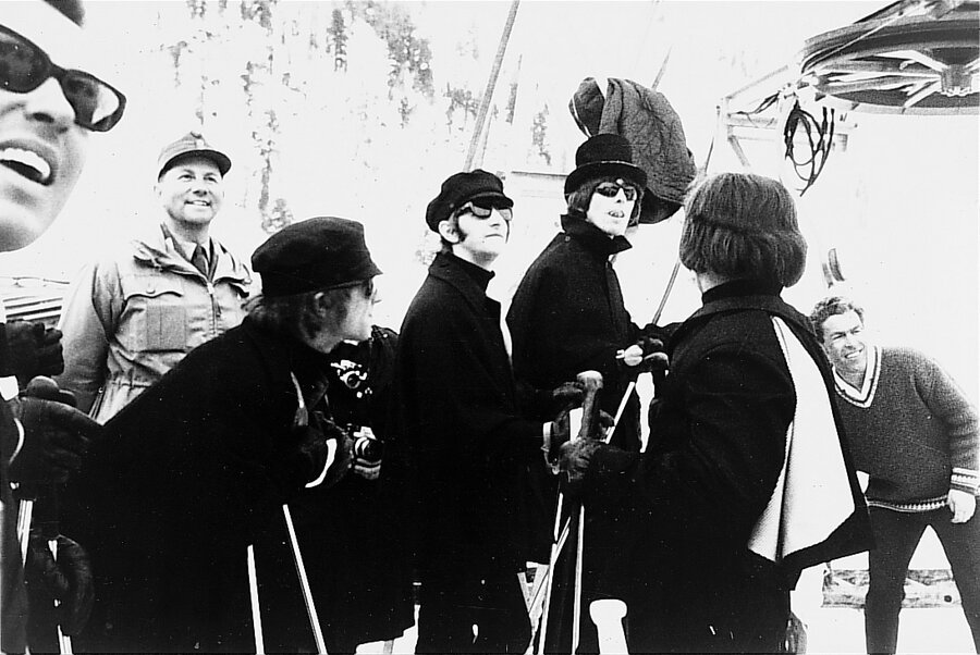 Die Beatles beim Filmdreh des Musikvideos Help in Obertauern